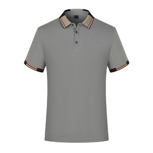 Camiseta de manga corta para hombre, polo personalizado de diferentes colores, para gimnasio, fitness, 100% algodón, logo personalizado, alta calidad, Verano - Product Image 3