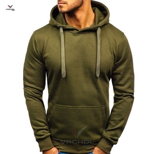 OEM Personnalisé de Haute Qualité Sweatshirts à Capuche pour Hommes Brodé Polaire Tricoté Armure Uni Grande Taille Anti-rétrécissement Vente en Gros - Product Image 1