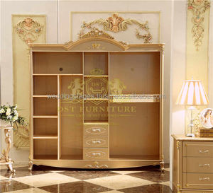 Almirah armoire ตู้เสื้อผ้าไม้สักหรูหราทันสมัยสไตล์อิตาลีปรับแต่งขนาดและสีได้ - Product Image 2