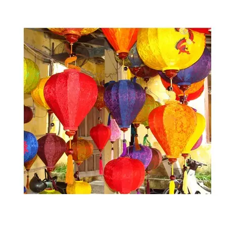 Juya — lanterne en soie décorative Hoi An, du Vietnam, cadre en bambou naturel très Flexible