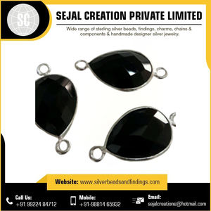 Connecteurs de pierres précieuses de lunette en argent sterling de haute qualité Nouveau design Résultats de bijoux et composants Prix d'usine en gros - Product Image 4