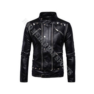 เสื้อแจ็คเก็ตหนังผู้ชาย, - Product Image 5