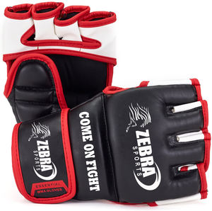 2023 nouveaux gants MMA en cuir PU de haute qualité personnalisés gants d'entraînement demi-doigt conception en gros gants UFC à la main - Product Image 3
