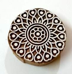 Blocs d'impression de timbres en bois sculpté à la main pour tissu Textile, estampage de henné, poterie, bricolage - Product Image 6