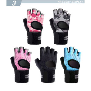Guantes de gimnasio para hombre, manoplas largas para levantamiento de pesas - Product Image 2