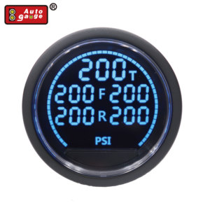 52 mm màu đen Penta treo kỹ thuật số máy đo áp suất không khí Meter Red Blue LCD hiển thị PSI đơn vị xe ô tô tự động điều kiện mới - Product Image 2