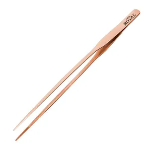 Pinzas de Chef de Color oro rosa con Material de acero inoxidable, novedad