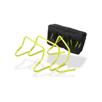 Kit de Obstáculos de Velocidad Ajustables de Primera Calidad, Duraderos, de Acero y Plástico, Color Personalizado, para Entrenamiento Deportivo de Fútbol, Sahni Sports
