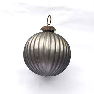 VIXM 24772 Boule de Noël en verre doublé noire, ornement suspendu pour arbre de Noël, élégant et décoratif pour les fêtes |   Décoration d'intérieur Cadeau Affichage saisonnier - Product Image 1