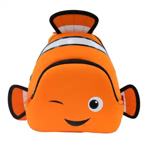 tas makan siang anak dijual Suppliers-Boys Girls Kids Clownfish Backpack Toddlers Character Rucksack School Lunch Bag