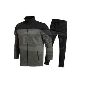 Survêtement de haute qualité pour hommes, 2 pièces, en tissu polaire et coton, avec fermeture éclair complète, pour les saisons d'hiver - Product Image 2