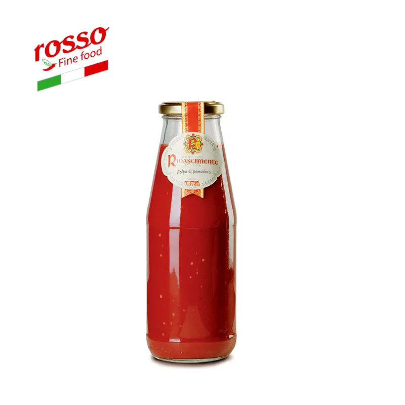 صوص الطماطم بالريحان 670 g Triveri - 100% الإيطالية fresch الطماطم ، لا يحتوي على المواد الحافظة المصنوعة في إيطاليا