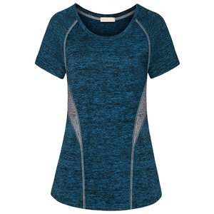 Brand New Women's Yoga Activewear Sweat Wicking T-shirts avec pompon en dentelle et décorations de ruban pour l'entraînement en cours d'exécution randonnée - Product Image 5