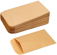 Emballage d'enveloppe en papier kraft pour graines petit mini portefeuille personnalisé