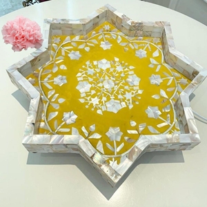 DISEÑO Bandeja de madreperla Pulido Bakhoor Madkhwan Oud Box Gulf UAE Dubai Style Animal Producto artesanal natural - Product Image 2