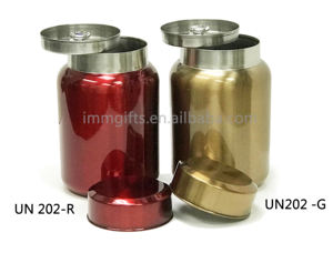 Urna de Acero Inoxidable de Buena Calidad y Duradera, Serie de Urnas, 12*19 cm, Artesanía en Metal Pulido, Producto Funerario para Cremación - Product Image 3