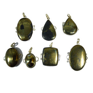 Pendentifs en Pyrite de forme mixte, 50 pièces, exportation d'agate - Product Image 1