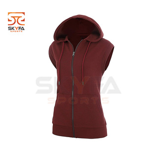 Women's Jersey Full Zip Hoodie oversized hoodie plain cotton hoodies - Product Image 2