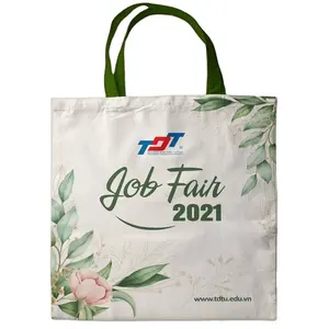 wholesale customize premium soft eco friendly cotton shopper tote bag