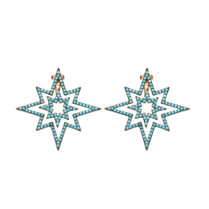Pole Star Design Ear <b>Jackets</b> Earring North Star Earring Turkish Wholesale Handcrafted 925 Sterling <b>Silver</b> Jewelry - Product Image 1