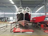 Bateau à rames de luxe de 9,6 m, bateau de pêche en aluminium pour la vie de tous les jours, à vendre