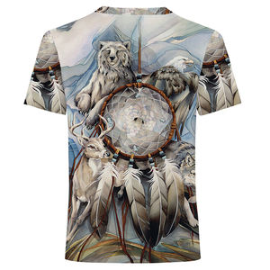 Venta al por mayor personalizado impreso 100% algodón hombres manga corta Camiseta poliéster en blanco sublimación diseño - Product Image 4