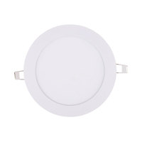Vente en gros de panneau lumineux LED moderne de 18W panneau encastré au plafond LED rond carré corps en aluminium design fin pour la maison bureau intérieur