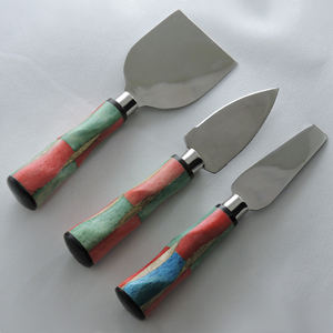 Resin made handle & Stainless Steel with silver plated of cheese knife set Cheese tools Kitchen utensils Dinnerware Cutlery - Product Image 2