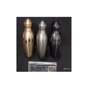 โกศสัตว์เลี้ยงสีดำทองเหลืองพร้อมอุ้งเท้าสีเหลือง รุ่นอเมริกัน ยี่ห้อ BRASSWORLD INDIA รุ่น BWI-786-223 - Product Image 1
