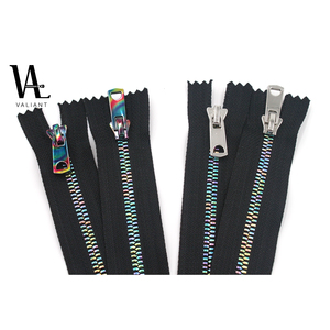 Fermeture éclair en plastique pour vêtements, accessoires populaires, couleur Laser, dents en maïs, #3 #5 #8 - Product Image 2