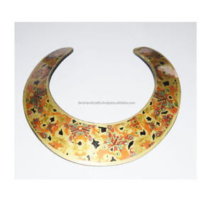 Collares de estilo africano para mujer, Gargantilla con cuentas hechas a mano, joyería, bosque pequeño, pintado a mano - Product Image 4