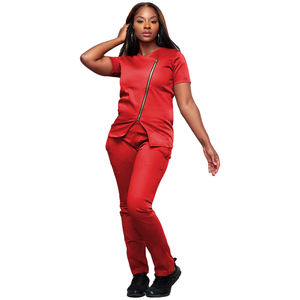 Traje exfoliante desechable para pacientes, traje de manga corta, uniforme de enfermera - Product Image 4