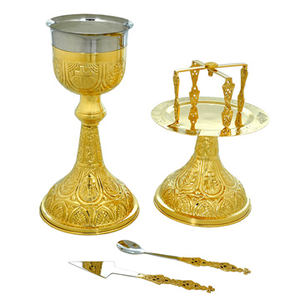 Croix Sculptée Calice Ensemble-CH536 - Product Image 1