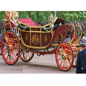 Carruaje Presidencial de la Reina real Carruaje tirado por caballos Nueva reina tirada por caballos Carruaje de la familia real a la venta - Product Image 1