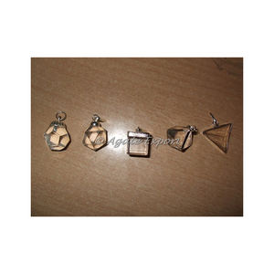 Conjunto de colgantes geométricos de cristal de cuarzo - Product Image 1