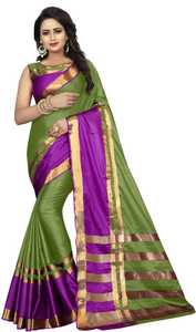Look le plus attrayant fête porter Kanjivaram soie Saree avec chemisier pièce femmes indiennes portent Sari pas cher bas prix en gros Surat ApparelGarment - Product Image 5