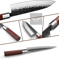 Custom Handmade Steak Knife with Leather Sheath Cover