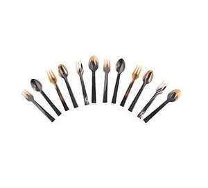 Ensemble de couverts en corne de buffle artisanal de nouvelle conception, fabricant en gros, design élégant, exportateur d'Inde - Product Image 1