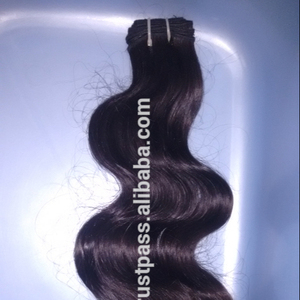 100% sin procesar virgen indio Raw natural tejido de cabello ondulado profundo. Tejido de cabello virgen indio. Cabello humano remy de calidad - Product Image 1