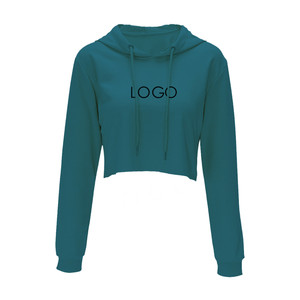 Sweat à capuche en coton pour femmes, haut court sur mesure, de haute qualité, sans manches, pour l'entraînement, nouveau, vente en gros - Product Image 1