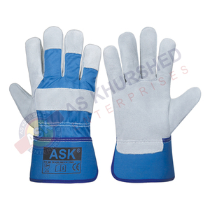 Guantes de trabajo de cuero Excelente agarre Al Aire Libre Jardinería mecánica Obras de construcción Guantes de seguridad - Product Image 2