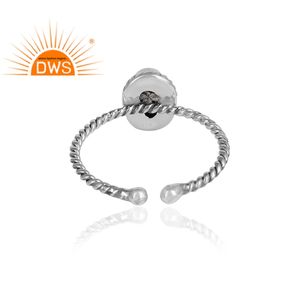 สีดำ Rutile พลอยสาวแหวนผู้ผลิตเครื่องประดับสีดำออกซิไดซ์สเตอร์ลิงเครื่องประดับผู้ค้าส่ง - Product Image 3