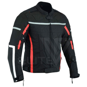 Chaqueta de Motocicleta Cardura para Hombre, Traje de Carreras de Moto, Ropa de Carreras Reflectante para Montar al Aire Libre, Hecho en Duradero - Product Image 2