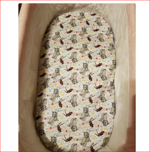 Custom Print Super Soft Baby <b>Bassinet</b> <b>Sheet</b> - Product Image 2