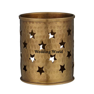 Party Decorative <b>Tealight</b> <b>Holder</b> Black Powder Coated Tabletop Candle <b>Holder</b> Black And gold Color Decorative Metal Votive <b>Holder</b> - Product Image 2