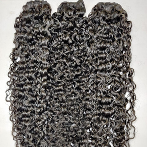 100% มัดผมมนุษย์ผมหยิกแบบแน่นๆจับคู่กับผมด้านหน้าเป็นศูนย์ไม่พันกัน - Product Image 2