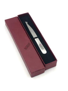 Professionnel meilleure qualité pleine argent nouvelle pince à épiler d'extension de sourcil Instrument de beauté en acier inoxydable Logo personnalisé - Product Image 4