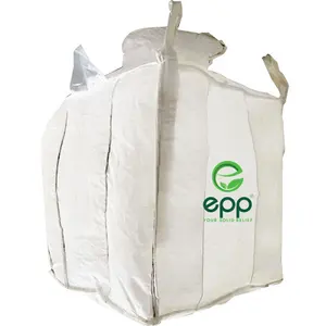 Selling breathable big bag quantity waterproof clean room standard size 35"L x 35"W x 43"H for rice coffee Net Baffles FIBC