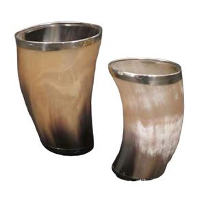 Taza de cuerno negro Natural de búhos, tazón de cuerno Natural o vidrio para beber, diseño personalizado, tamaño y embalaje - Product Image 1