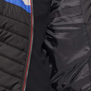 Chaqueta de invierno con cuello levantado para hombre hecha a medida, acolchada a la moda con revestimiento de cremallera, decoración de patrón de procesamiento para ropa de invierno - Product Image 5